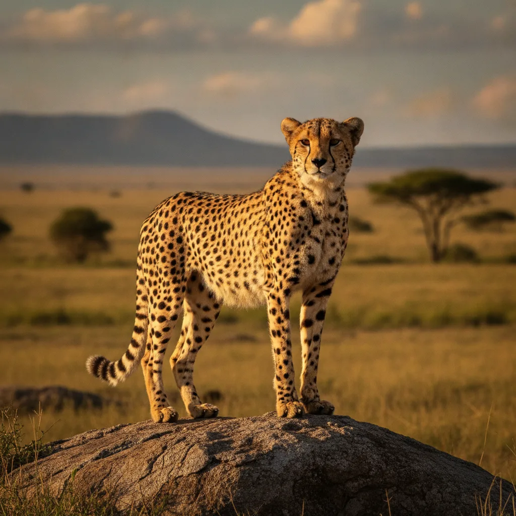 Cheetah — full-body wildlife portrait