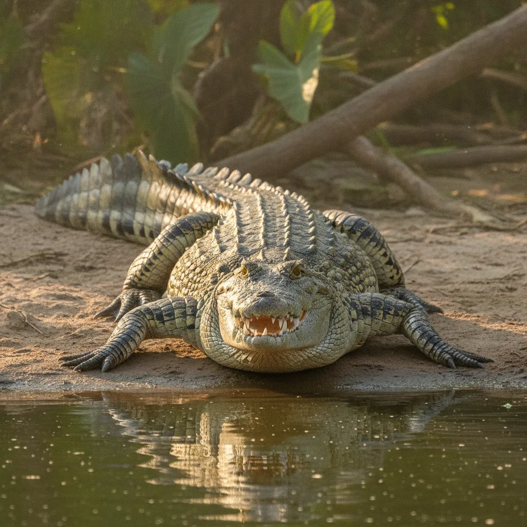 Crocodile — full-body wildlife portrait