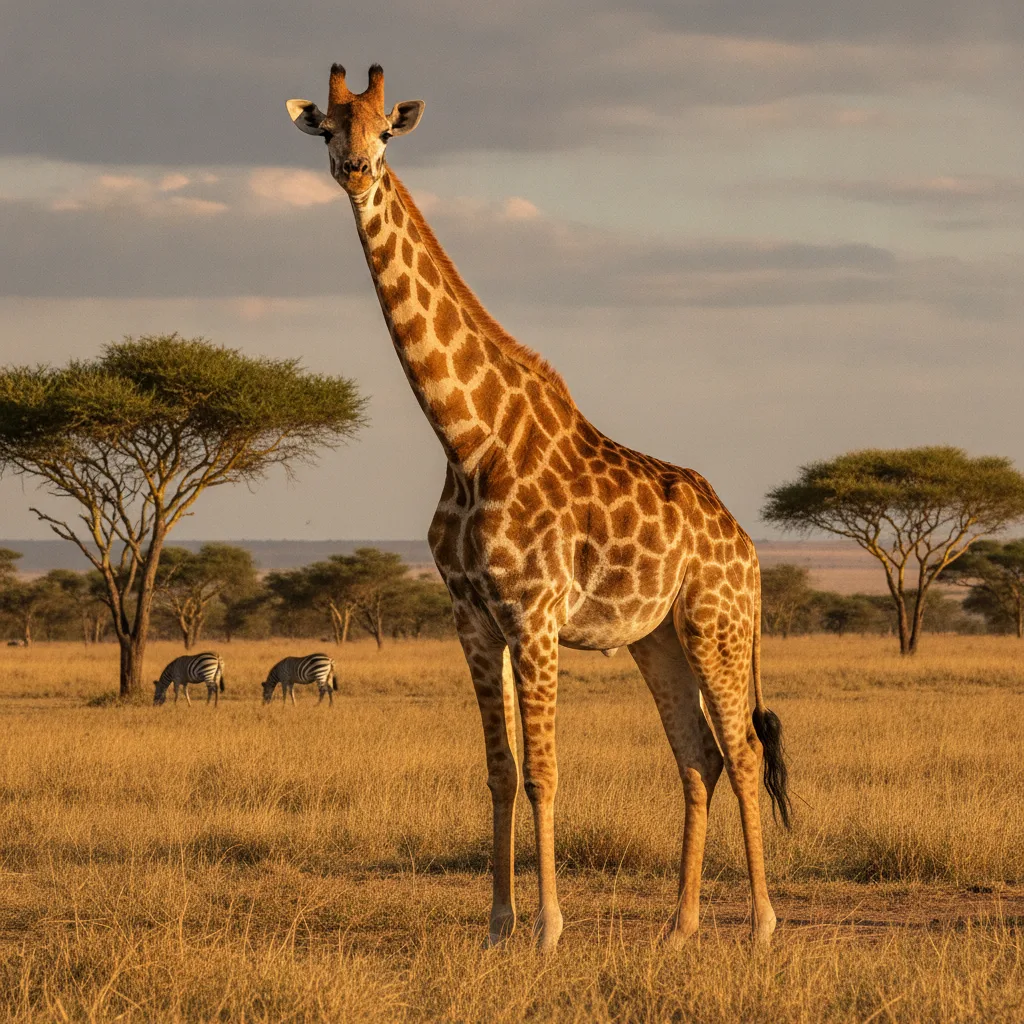 Giraffe — full-body wildlife portrait