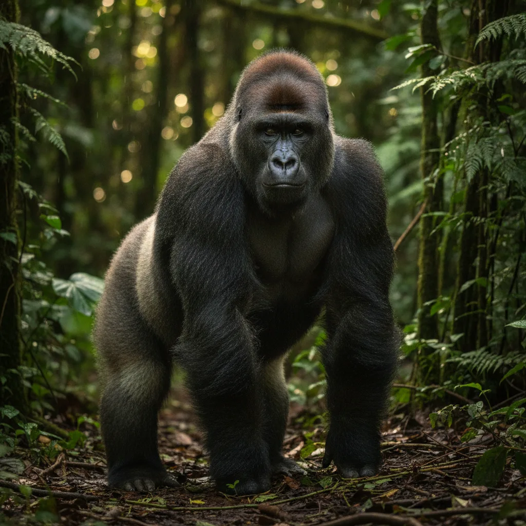 Gorilla — full-body wildlife portrait