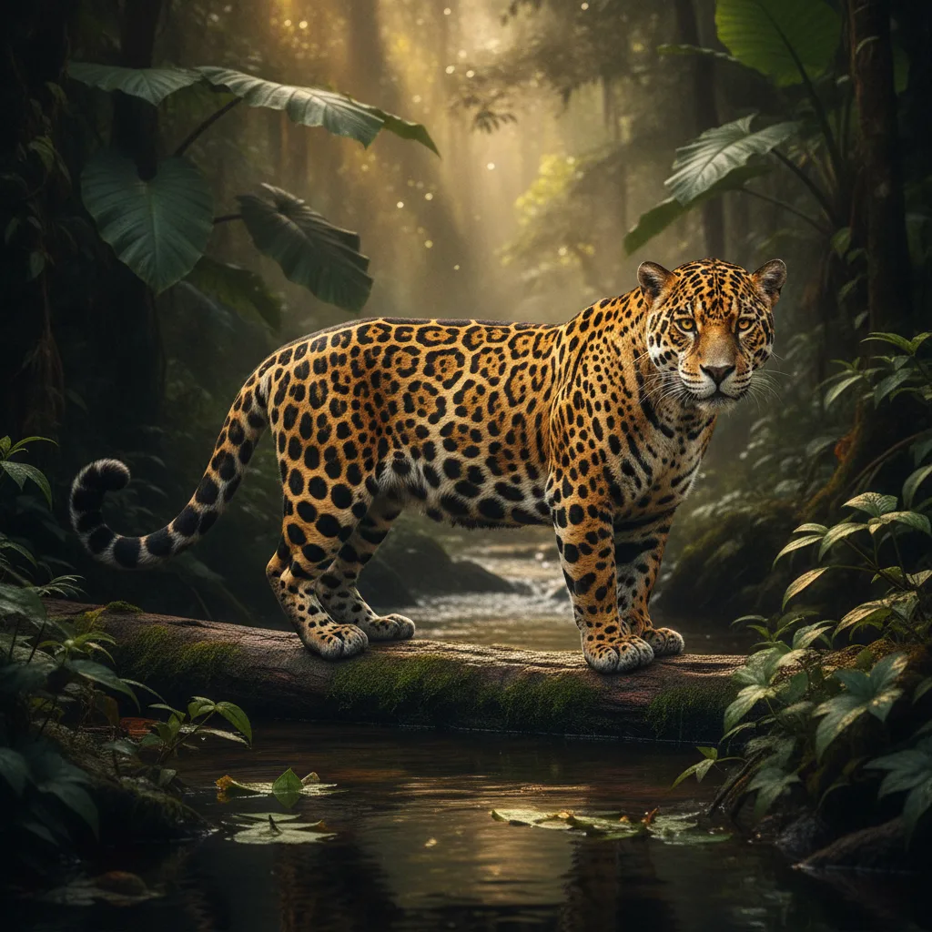 Jaguar — full-body wildlife portrait