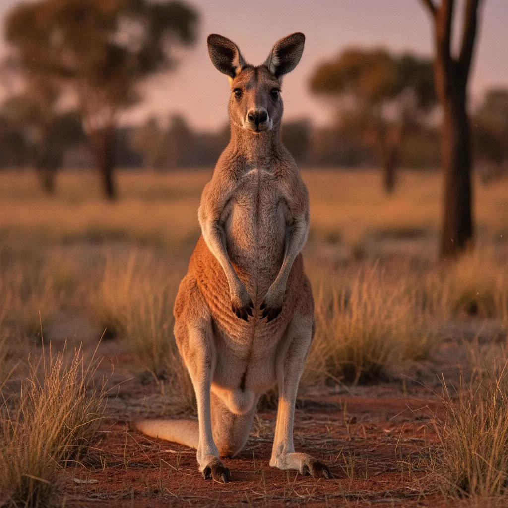 Kangaroo — full-body wildlife portrait
