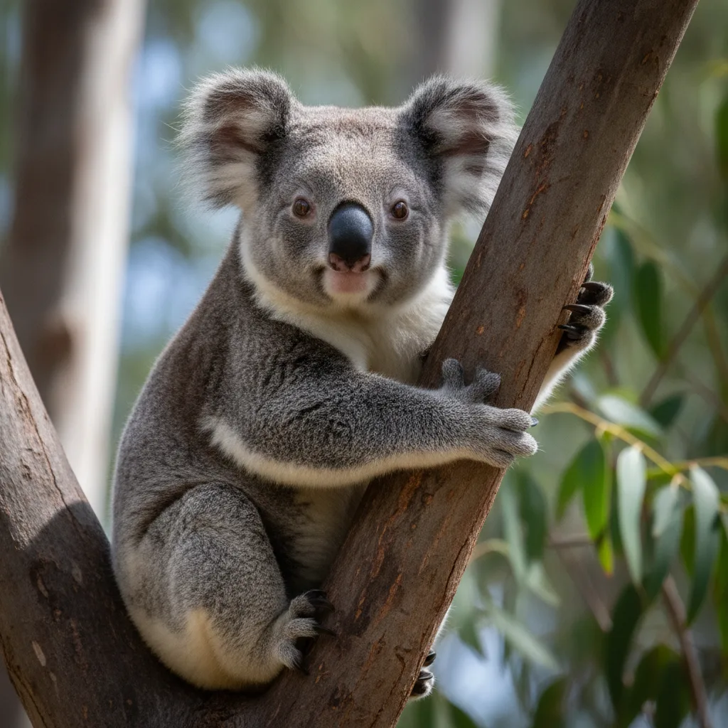 Koala — full-body wildlife portrait