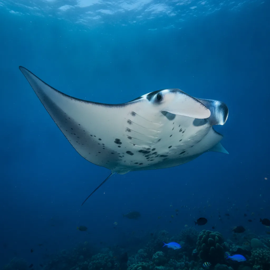 Manta Ray — full-body wildlife portrait