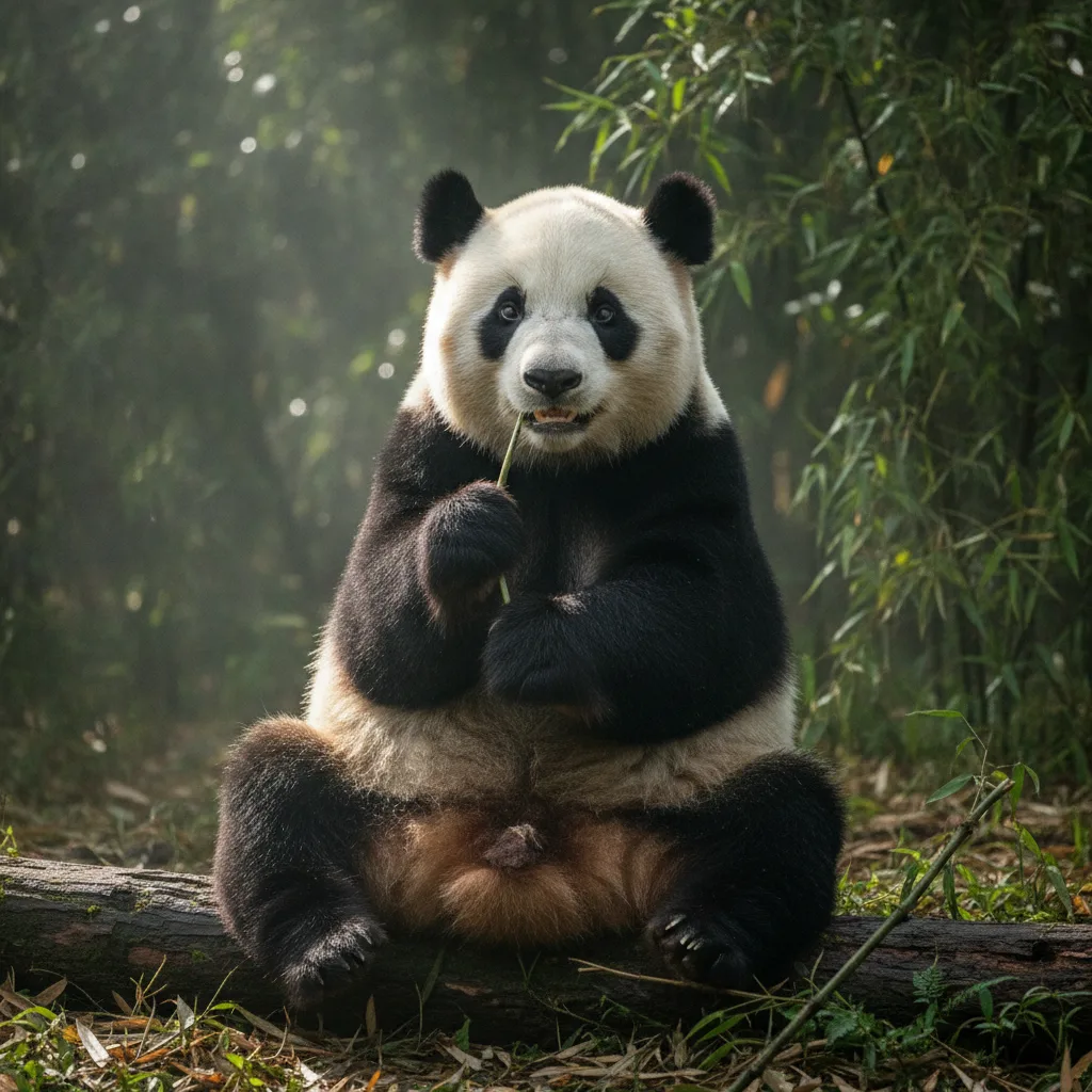 Panda — full-body wildlife portrait