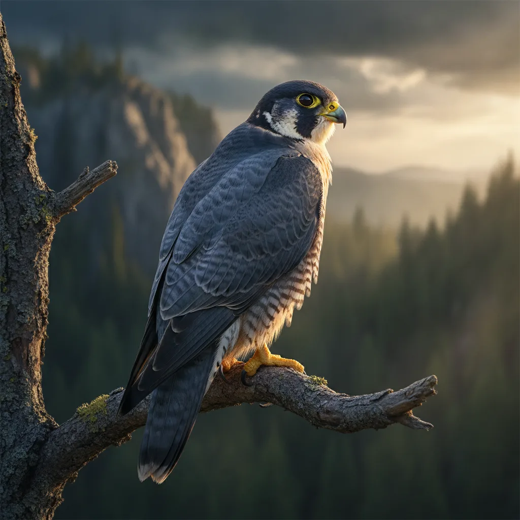 Peregrine Falcon — full-body wildlife portrait