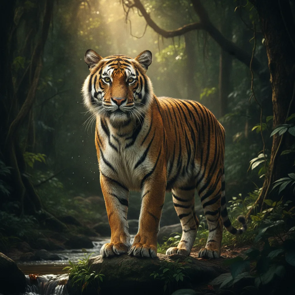 Tiger — full-body wildlife portrait
